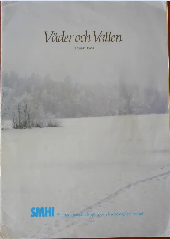 Väder och Vatten januari 1984.