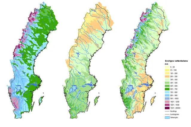 Sveriges vattenbalans