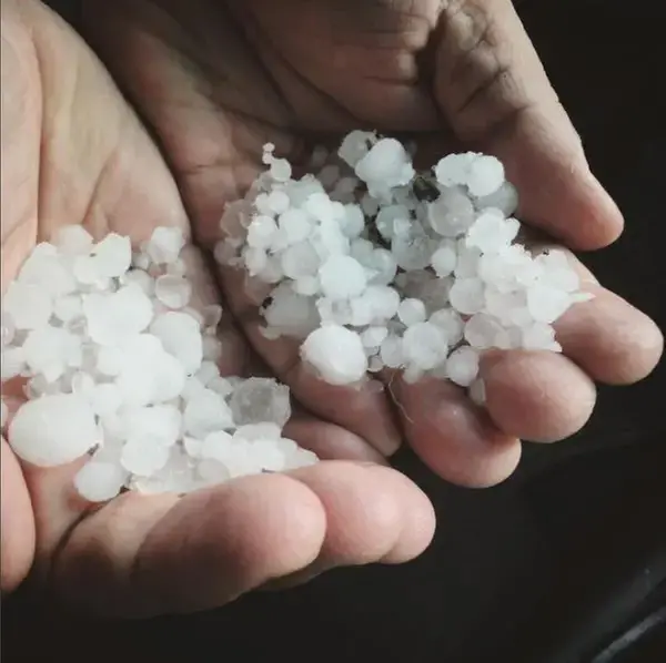 Hagel i händer